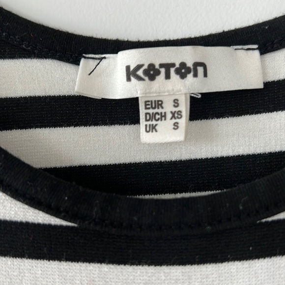 Cotton striped black and white  summer dress - Picture 3 of 5